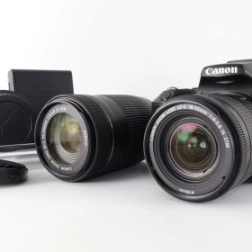 《 ショット数 4000回以下》Canon デジタル一眼レフカメラ EOS Kiss X10 ダブルズームキット ブラック EOSKISSX10BK-WKIT