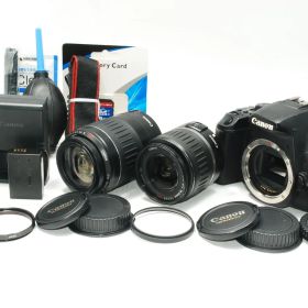 キャノン CANON EOS Kiss X10i ダブルレンズセット( EF18-55㎜ +EF 55-200㎜）r226