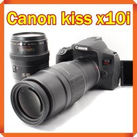 Canon EOS kiss x10i 一眼レフカメラ スマホ転送 ダブルレンズ