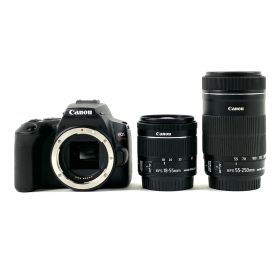 キヤノン Canon EOS Kiss X10 ダブルズームキット ブラック デジタル ミラーレス 一眼カメラ 【中古】