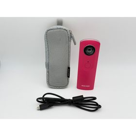 ソニー(SONY)の【美品】RICOH THETA m15 ピンク リコー シータ 360度カメラ(コンパクトデジタルカメラ)