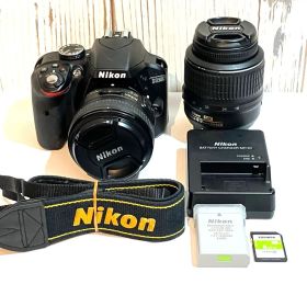 Nikon D3300 デジタル一眼レフカメラ レンズ2点、バッテリー2点、他