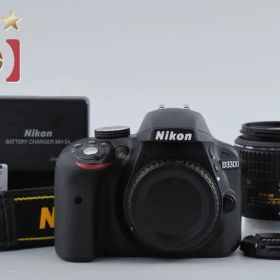 【中古】Nikon ニコン D3300 18-55 VR II レンズキット ブラック シャッター回数僅少