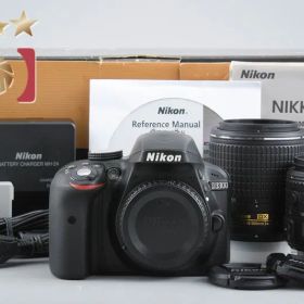 【中古】Nikon ニコン D3300 ダブルズームキット ブラック シャッター回数僅少 元箱付き