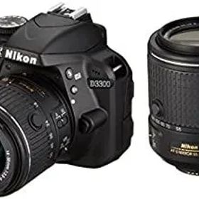 【中古】「非常に良い」Nikon デジタル一眼レフカメラ D3300 ダブルズームキット2 ブラック