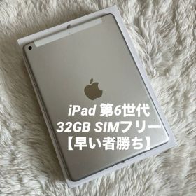 【完動品】iPad 第6世代 32GB SIMフリー【すぐ発送】【付属品】