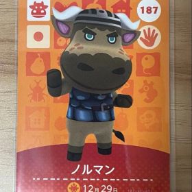 あつ森 とび森 どう森 あつまれどうぶつの森amiiboカード ノルマン 187