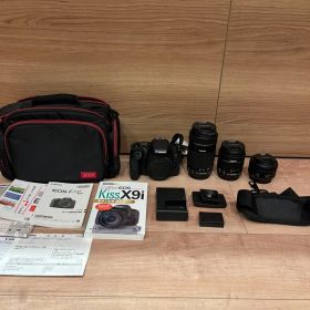 【超美品】Canon EOS Kiss X9i レンズ単焦点〜望遠3本セット
