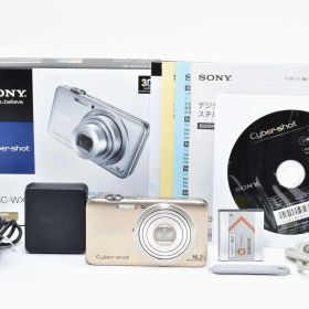 [完動美品] SONY CyberShot DSC-WX30 コンパクトデジタルカメラ ゴールド 箱付き #2827060A