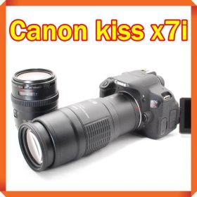 ✨ Canon EOS kiss x7i 一眼レフ スマホ転送 望遠レンズセット