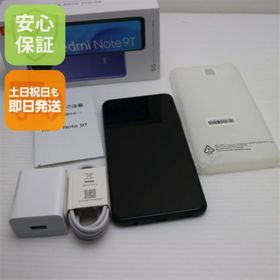 アンドロイド(ANDROID)の新品同様 Redmi Note 9T A001XM ナイトフォールブラック M000(スマートフォン本体)