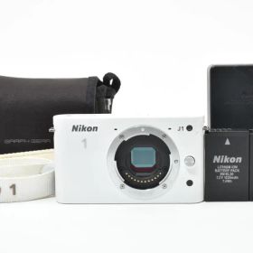 超美品 ニコン 1 J1 ミラーレスデジタルカメラボディ ホワイト Nikon
