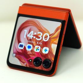 モトローラ(Motorola)のmotorola razr 50 スプリッツオレンジ (12GB/512GB)(スマートフォン本体)