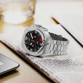 送料無料 galaxy watch 8 Classic 46mm テンレス 一体型 交換用 バンド ブラックカバーバンド プレゼント レザー メンズ galaxy watch 8 44mm 40MM バンド ga