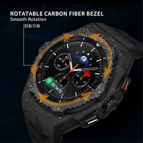 送料無料 galaxy watch 8 Classic 46mm バンド 炭素繊維 一体型 交換用 バンド 炭素繊維カバー バンド プレゼント レザー メンズ galaxy watch 8 44mm バンド ga