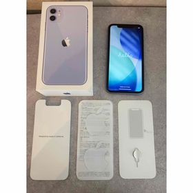 【美品/人気色】iPhone 11 パープル 128GB SIMフリー 箱あり(スマートフォン本体)