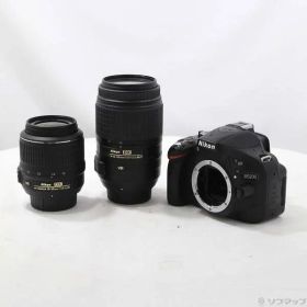 ソフマップ 〔中古品〕 NIKON D5200 ダブルズームキット ブラック (2410万画素／SDXC)【371】