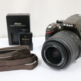 【返品保証】 【シャッター回数6203回】 Nikon D5200 ブラウン DX AF-S NIKKOR 18-55mm F3.5-5.6 G e8302