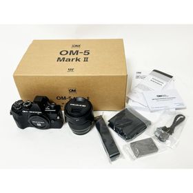 オーエムデジタルソリューションズ(OM Digital Solutions)のOM SYSTEM OM-5 Mark2 ミラーレス 一眼 カメラ レンズキット ブラック ED12-45mm F4.0 PRO 美品(ミラーレス一眼)