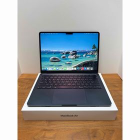 マック(Mac (Apple))の美品❗️MacBook Air 2022 M2チップ 512GB ミッドナイト(ノートPC)