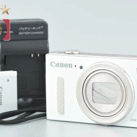 【中古】Canon キヤノン PowerShot SX610 HS ホワイト コンパクトデジタルカメラ