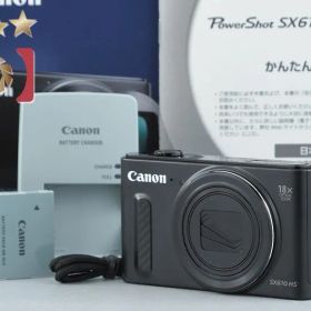 【中古】Canon キヤノン PowerShot SX610 HS ブラック コンパクトデジタルカメラ 元箱付き