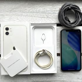 【美品】iPhone 11本体 （128GB）ホワイト ケーブル箱ありアイフォン