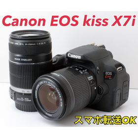 キヤノン(Canon)のS数約少！Canon EOS kiss X7i★転送OK★望遠付き(デジタル一眼)