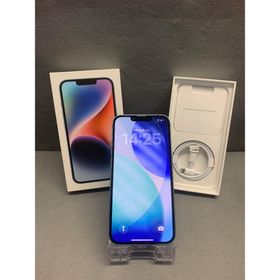 アイフォーン(iPhone)の美品 国内版 SIMフリー iPhone14 128GB ブルー色(スマートフォン本体)