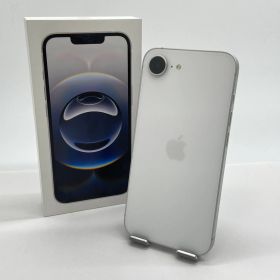 美品 iPhone 16e 128GB ホワイト MD1R4J/A SIMフリー 充放電回数6回 バッテリー最大容量100% 【C7188-C】
