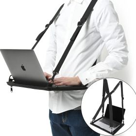 立ったまま操作 PCホルダー 肩から吊り下げ ipad タブレット ハンズフリー ショルダーベルト付き 現場用 業務用