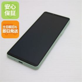 エクスペリア(Xperia)の超美品 A302SO Xperia 10 V セージグリーン M111(スマートフォン本体)