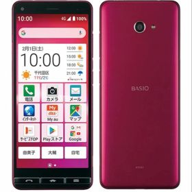 BASIO kyv47 レッド シニアスマホ スマートホン本体