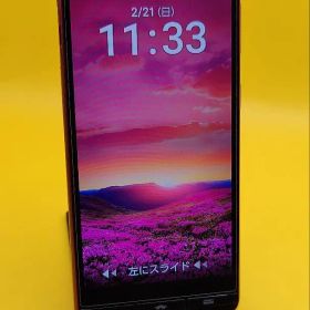 【極美品】かんたんスマホ BASIO KYV47 京セラ Red 動作確認済