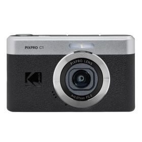 KODAK Pixpro C1 – 超コンパクトデジタルカメラ| 13MP BSI CMOS、4倍ズーム、2.8インチLCDスクリーン、LEDフラッシュ、内蔵バッテリー – ブラック