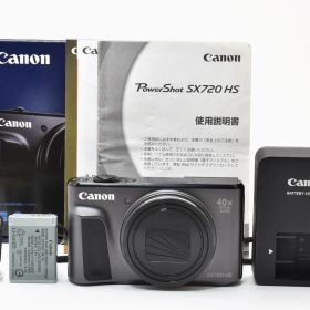 ■ ほぼ新品 ■ キヤノン Canon PowerShot SX720 HS ブラック 《動作確認済・付属品多数・すぐに使えます！》 デジカメ #A1090