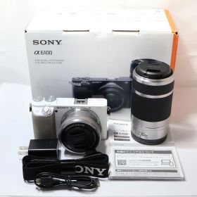 SONY α6100 16-50mm F3.5-5.6 OSS 55-210mm F4.5-6.3 OSS ホワイト ミラーレス 一眼 デジタルカメラ デジイチ