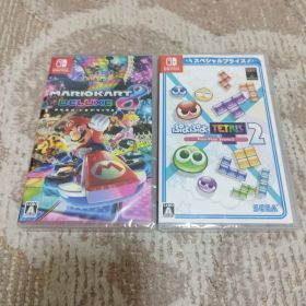 【新品・未開封品】ぷよぷよテトリス2・マリオカート8デラックスswitch
