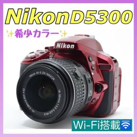 ニコン(Nikon)の【美品・希少レッド】Wi-Fi搭載✨Nikon D5300 レンズキット バッグ(デジタル一眼)