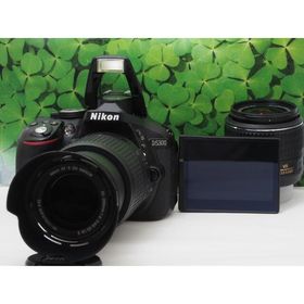 ニコン(Nikon)の【美品】Wifi搭載⭐️自撮りOK ニコンD5300 2416万画素ダブルレンズ(デジタル一眼)