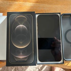 【256GB】iPhone 12 ProMax ゴールド 背面ヒビ カメラ難あり