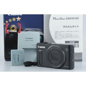 【中古】Canon キヤノン PowerShot SX610 HS ブラック コンパクトデジタルカメラ 元箱付き