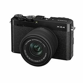 【中古】富士フイルム ミラーレスデジタルカメラ FUJIFILM X-E4 レンズキット ブラック (XC15-45) F X-E4LK-1545-B(ミラーレス一眼)