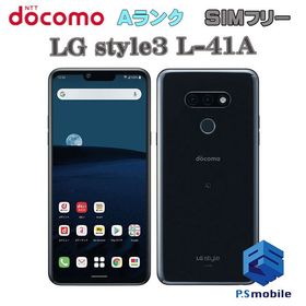 ★超美品★L-41A LG style3 ミラーブラック 595628A