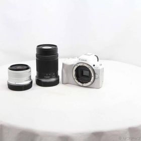 〔中古〕Canon(キヤノン) EOS R50 ダブルズームキット ホワイト〔251-ud〕