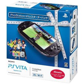 【中古】「非常に良い」PlayStation Vita 3G/Wi-Fiモデル クリスタル・ブラック スターターパック (PCHJ-10003)【メーカー生産終了】(家庭用ゲーム機本体)