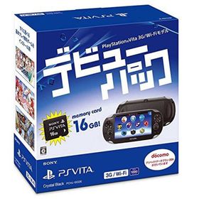 【中古】「非常に良い」PlayStation Vita デビューパック 3G/Wi-Fiモデル クリスタル・ブラック(家庭用ゲーム機本体)