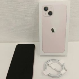 【中古品】 【動作確認済み】 Appleアップル iPhone13 スマートフォン 128GB MLNE3J/A ピンク スマホ スマフォ 携帯電話 通信機器 箱付き 現状品
