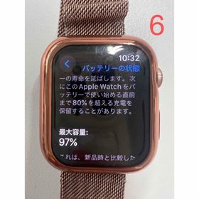 アップルウォッチ(Apple Watch)のアップルウォッチ series6 44㎜ BT97%(その他)