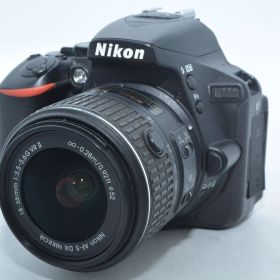 260266★極上★Nikon デジタル一眼レフカメラ D5500 18-55 VRII レンズキット ブラック 2416万画素 3.2型液晶 タッチパネル D5500LK18-55BK